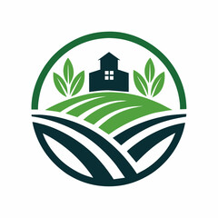 logo for agro farm, simple clean logo, Creative Logo Icon