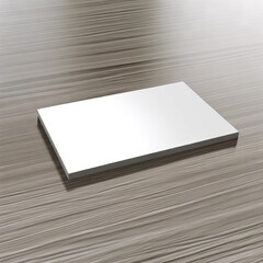 empty white business card on the table, template, mockup, your card, space for text
