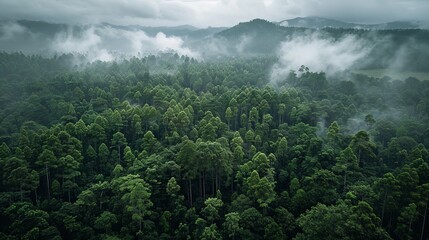 Aerial View of Forest in Daylight