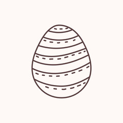 Easter egg icon. Illustration of Spring or Easter. Perfect for banner, postcard, poster, party and other decorations.