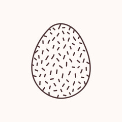 Easter egg icon. Illustration of Spring or Easter. Perfect for banner, postcard, poster, party and other decorations.