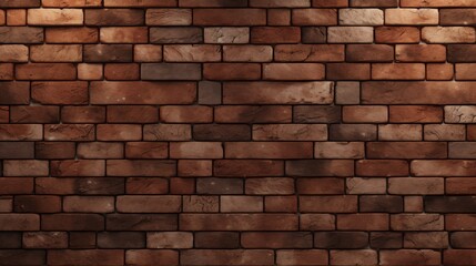 Obraz premium Old brick wall of red color, damaged masonry as abstract background composition. textured surface pattern of stucco texture with holes and scuffs
