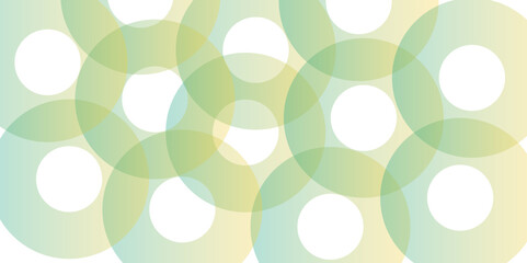 Gradient green circle banner background. Vector abstract graphic design banner pattern background template.