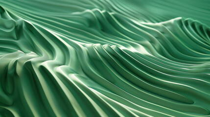 Green Wave Wallpaper Background
