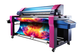 The Vibrant Contraption Whirring With Colors. On a White or Clear Surface PNG Transparent Background.