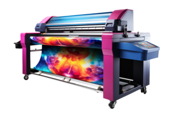 The Vibrant Contraption Whirring With Colors. On a White or Clear Surface PNG Transparent Background.