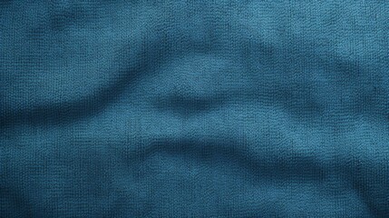 Blue cloth fabric panorama background with beautiful soft blur pattern natural.