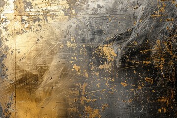 old scratched silver gold grunge texture abstract background	