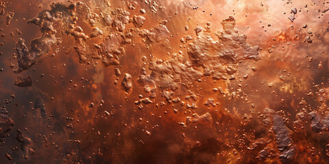 Copper metal surface texture pattern. Copper texture background wallpaper. Digital artistic artwork raster bitmap illustration. Graphic design art. AI artwork.	