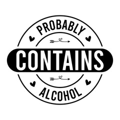 Probably Contains Alcohol SVG