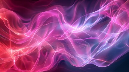 Fototapeta premium Pink and Red Abstract Background on Black