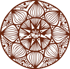 Beautiful mandala art, vector mandala design