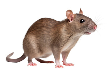 The Curious Rat King. On a White or Clear Surface PNG Transparent Background.