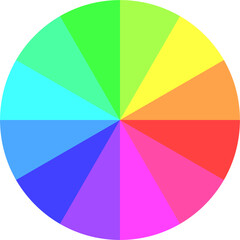 Obraz premium color wheel vector. colorful, art