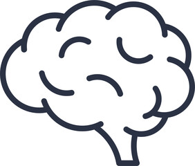 brain line vector. symbols, illustrations, signs, ideas