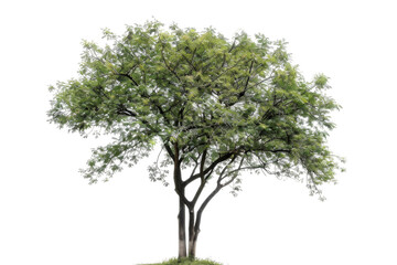 elm green tree in transparent background