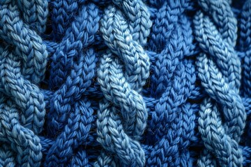 Blue yarn background crochet pattern