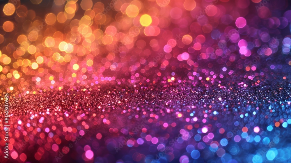 Poster blurry colorful lights bokeh background
