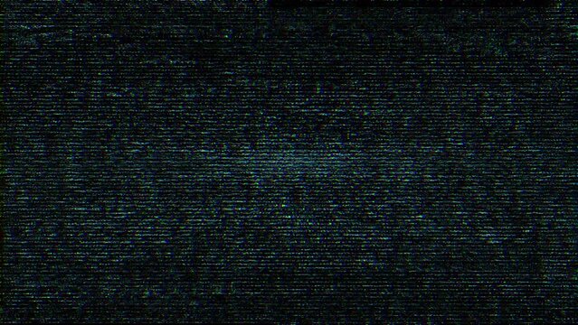 Glitchy scanlines overlay. Looped digital noise. Bad TV signal