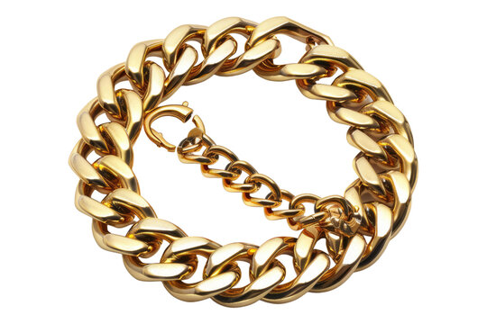 recommend clip art: Gold jewelry gold chain bracelet Isolated on transparent background