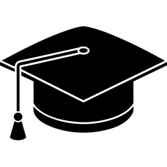 Graduation hat vector icon illustration isolated on a white background 