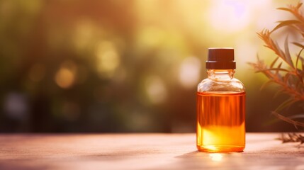 essential oil with herbs