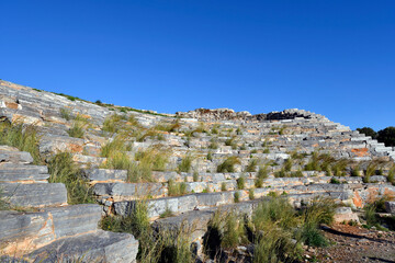 Greece, Lavrio, ancient theater of Torikos