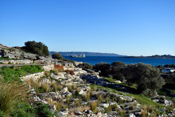 Greece, Lavrio, ancient theater of Torikos