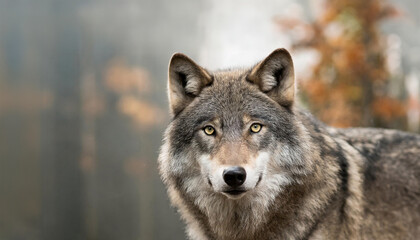 狼が獲物を見つける、睨みつける、怖い