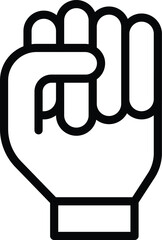 Women autonomy icon outline vector. Female gender empowerment. Social prejudice stereotypes