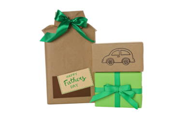 Father's day gift png isolated on white background.