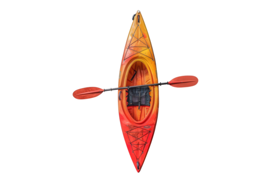 Kayak boat Isolated on transparent background
