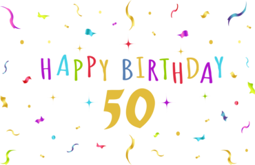 happy birthday graphics, confeti, banner, background, tv wallpaper, colorful - 50