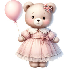 Love Teddy Bear Clipart, Newborn Gender Reveal Teddy Bear PNG, Valentines Cute Baby Bear Shower Bundle For Memory Book Junk Journals Scrapbooks