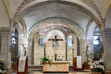 Verona Veneto Italy. San Fermo Maggiore Church