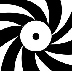 Abstract background inside of a gun barrel. Spiraled interior of a gun. 007 logo. Abstract background.