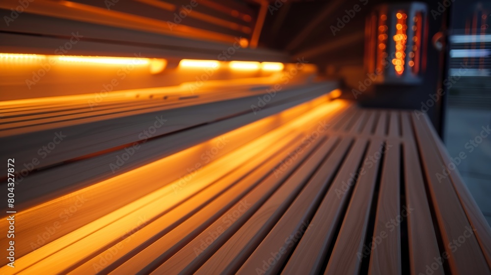 Poster a the adjusting the temperature in a sauna to create a comfortable and safe environment for patients