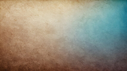 Beige brown blue retro grainy gradient background abstract backdrop design with copy space