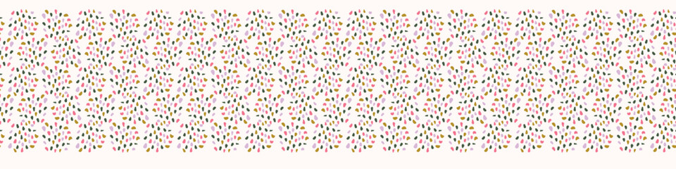 Retro geo vector border in elegant style. Luxury print textur for beautiful modern banner decor. Multicolor 70s abstract design. 