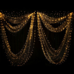 curtains with lights overlay