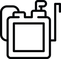 Agricultural sprayer icon outline vector. Pest control chemical liquid. Sanitary farming equipment