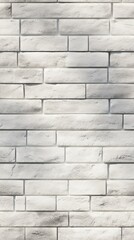 White Bricks Wall Texture Background