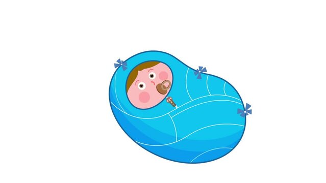 A greeting card template for the birth of a child.