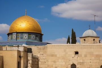 The Dome of the Rock in the Old City of Jerusalem