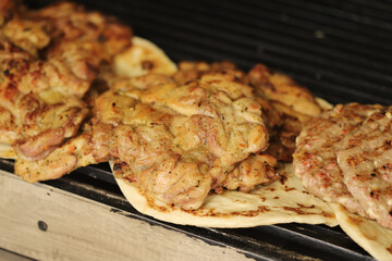 Grilled chicken drumstick