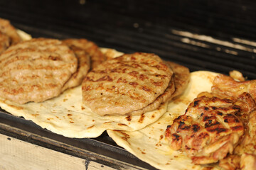 Grilled minced meat