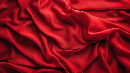 Obraz premium Red crumpled paper texture in low light background