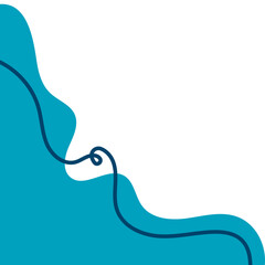 Abstract Wavy Corner