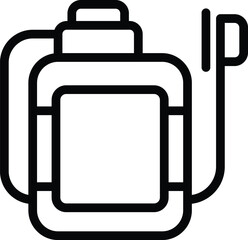 Insecticide applicator icon outline vector. Crops protection equipment. Gardening sanitary sprayer