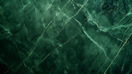 Dark Green Marble Background with Emerald Hues